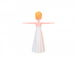 cartoongirl015 bride 3d 3D Model