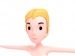 cartoongirl015 bride 3d 3D Model