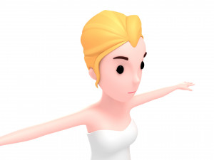 cartoongirl015 bride 3d 3D Model