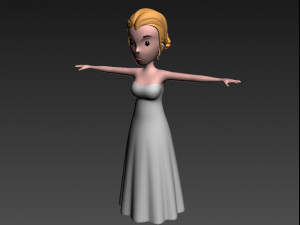 cartoongirl015 bride 3d 3D Model