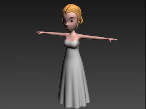 cartoongirl015 bride 3d 3D Model
