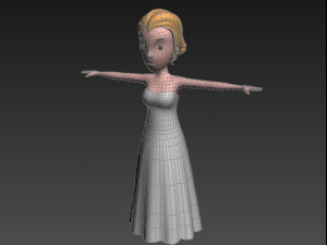 cartoongirl015 bride 3d 3D Model