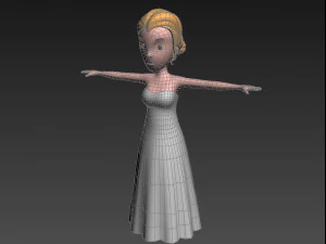 cartoongirl015 bride 3d 3D Model