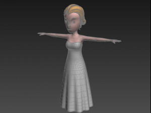 cartoongirl015 bride 3d 3D Model