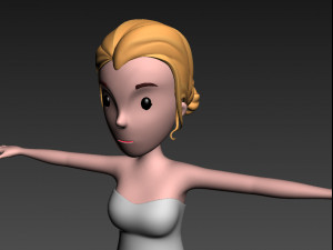 cartoongirl015 bride 3d 3D Model
