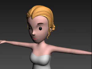 cartoongirl015 bride 3d 3D Model