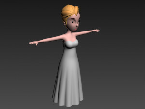 cartoongirl015 bride 3d 3D Model
