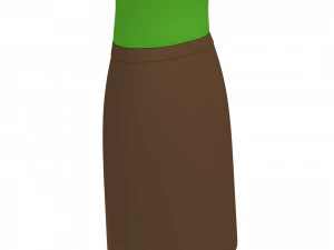 3d cartoongirl016 teacher model 3D Model