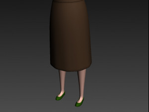 3d cartoongirl016 teacher model 3D Модель