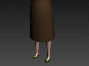 3d cartoongirl016 teacher model 3D Model