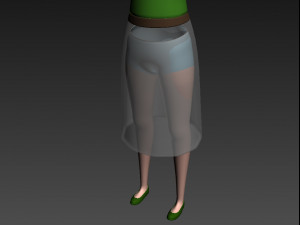 3d cartoongirl016 teacher model 3D Модель