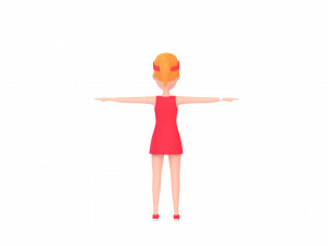 cartoongirl018 tennis player 3D मॉडल