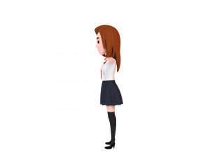 3d cartoongirl020 schoolgirl 3Dモデル