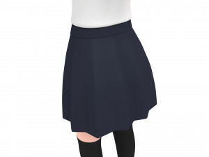 3d cartoongirl020 schoolgirl 3Dモデル