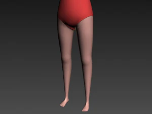 cartoongirl021 summer girl model 3D Model
