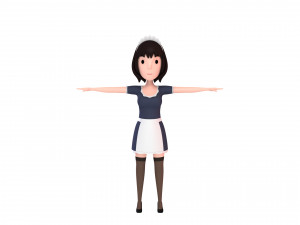 cartoongirl022 maid 3D Model
