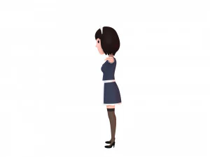 cartoongirl022 maid 3D Model