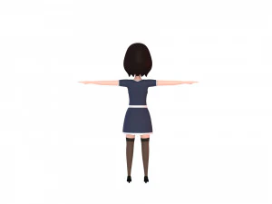 cartoongirl022 maid 3D Model