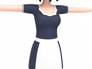 cartoongirl022 maid 3D Model