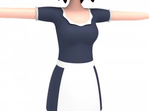 cartoongirl022 maid 3D Model