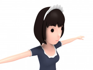 cartoongirl022 maid 3D Model