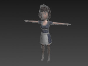 cartoongirl022 maid 3D Model