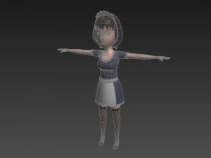 cartoongirl022 maid 3D Model