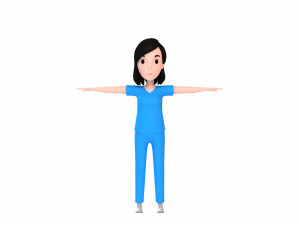 cartoongirl023 nurse Modelo 3D