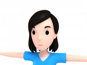 cartoongirl023 nurse Modelo 3D