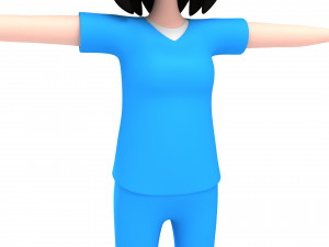 cartoongirl023 nurse Modelo 3D