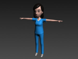 cartoongirl023 nurse Modelo 3D