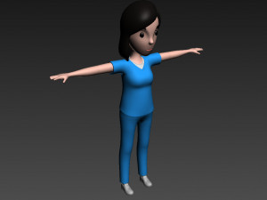 cartoongirl023 nurse Modelo 3D