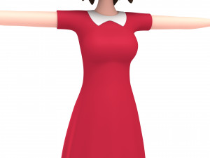 cartoongirl024 girl Model 3D