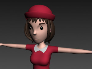 cartoongirl024 girl Model 3D