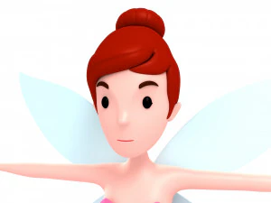 cartoongirl025 fairy 3D Model