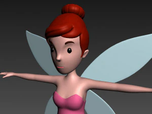 cartoongirl025 fairy 3D Model