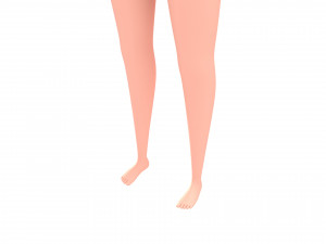 cartoongirl026 bikini girl 3D Model