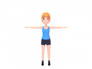 cartoongirl027-girl 3D Model
