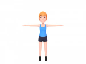 cartoongirl027-girl 3D Model