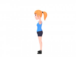 cartoongirl027-girl 3D Model
