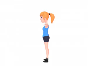cartoongirl027-girl 3D Model