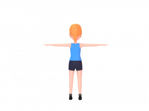 cartoongirl027-girl 3D Model