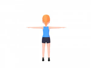 cartoongirl027-girl 3D Model