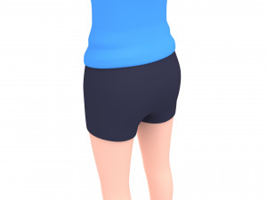 cartoongirl027-girl 3D Model