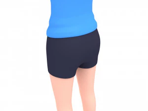 cartoongirl027-girl 3D Model