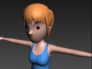 cartoongirl027-girl 3D Model