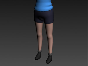 cartoongirl027-girl 3D Model