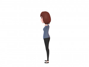 cartoongirl028-girl 3D Model