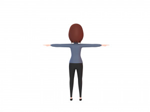 cartoongirl028-girl 3D Model