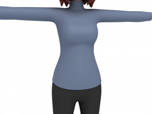 cartoongirl028-girl 3D Model